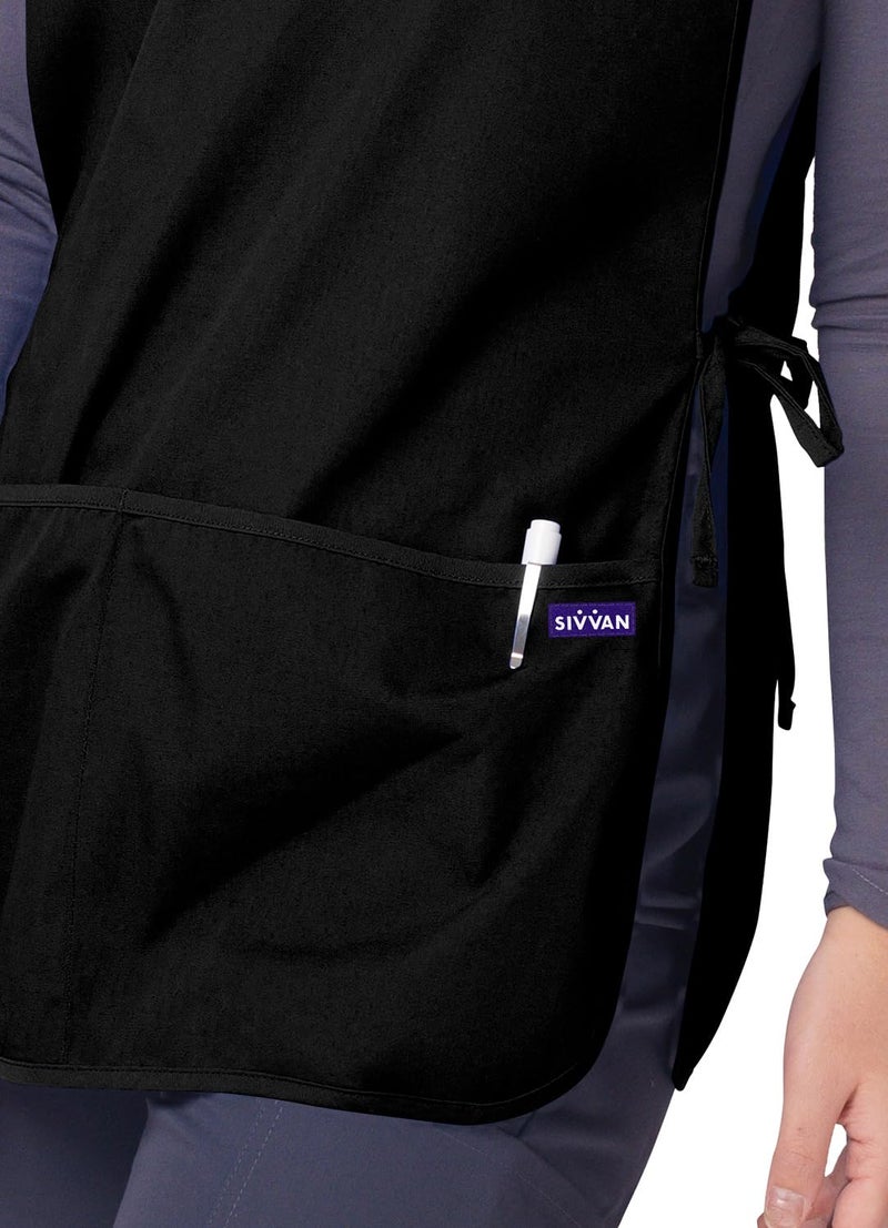 Sivvan Unisex Apron - Cobbler Apron 2-Pack - S87002 - Black - R - Image 5